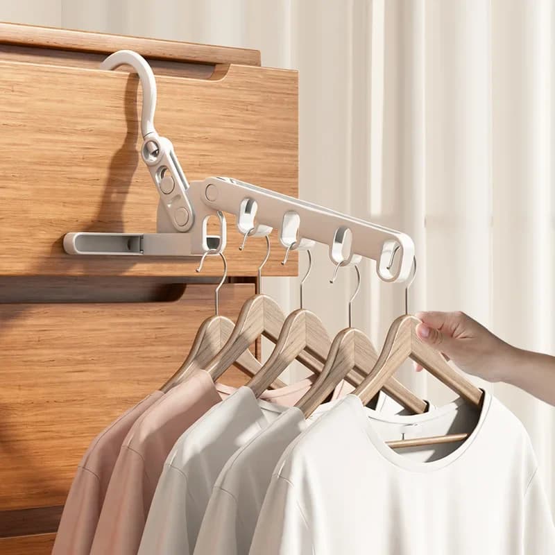 Appendiabiti pieghevole Appendiabiti portatile Hotel da viaggio Asciugatura fresca per interni Dormitorio per studenti domestico Gancio per vestiti universale