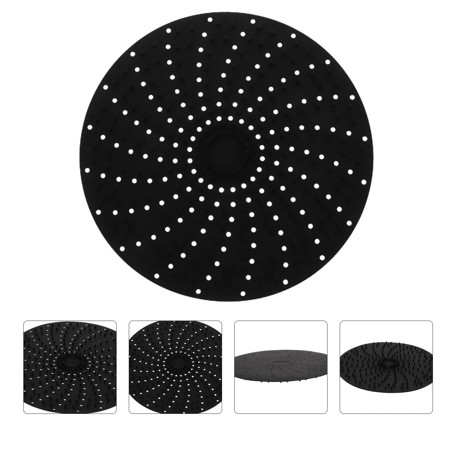 1 Piece Silicone Fitting Mat for Air Fryer, Design Perforated for Uniform Distribution of Heat, Reusable, Non-stick, for Grid Air Fryer