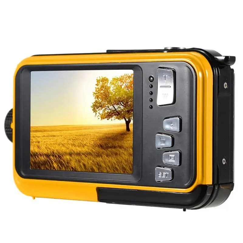 A99E-Self-Timer Underwater Camera 16X Dual Screen Waterproof HD 48MP Digital Camera For Snorkeling Video Recording