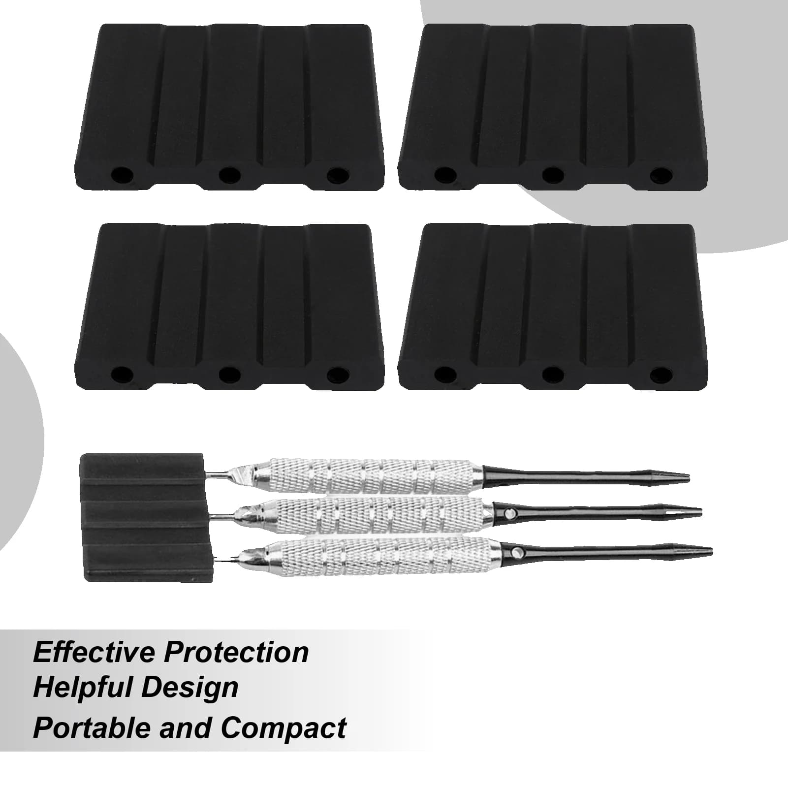 Soft Tip Dart Storage 4 Pieces Tip Insert Protector Insert Holder Case Accessories for Tournaments Home Indoor Travel Men