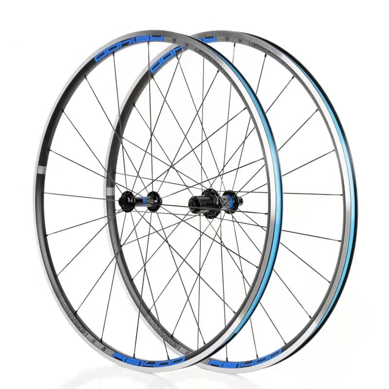 KOOZER RS1400 Bici da strada 700C Set di ruote per bicicletta Anteriore 2 Posteriore 4 Cuscinetti 4 Artigli 48T 21MM Cerchio a raggi piatti Ruote