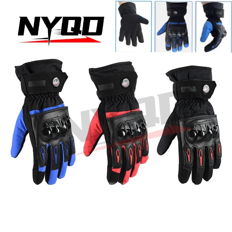 Motorcycle riding gloves winter locomotive gloves long finger windproof warm waterproof drop-proof racing knight gloves men