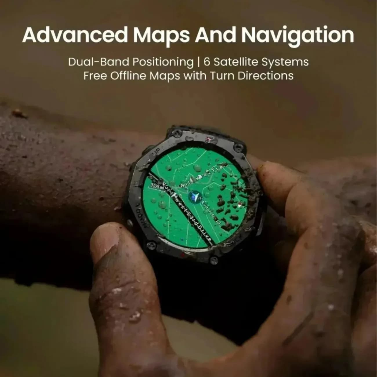 2026 9372353 T-Rex 3 For Amazfit Military gps smartwatc Built-in Compass Altimeter 10ATM Waterproof Sports Smartwatch Men