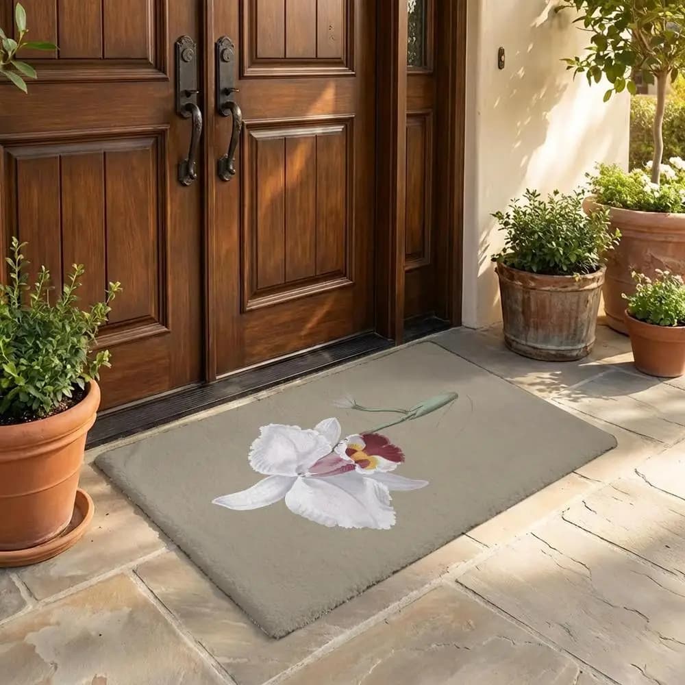 Apothecarys Journal Compass Arrow Tappetino in flanella per porta, antiscivolo, per camera da letto, soggiorno, decorazioni per la casa