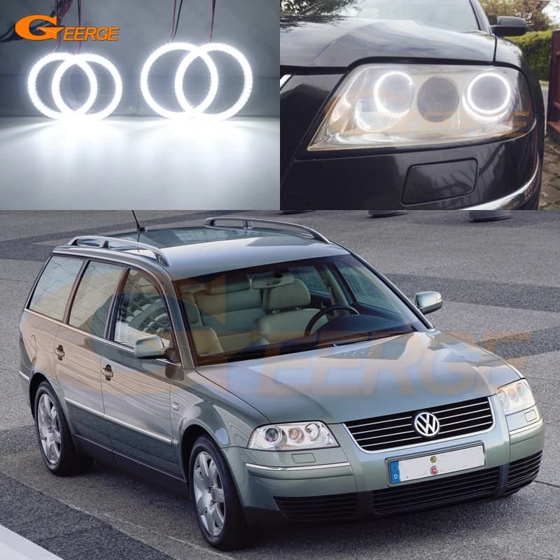 Per Volkswagen VW Passat Facelift B5.5 2001 2002 2003 2004 2005 Ultra Luminoso Luce diurna SMD LED Angel Eyes Kit Halo Anelli