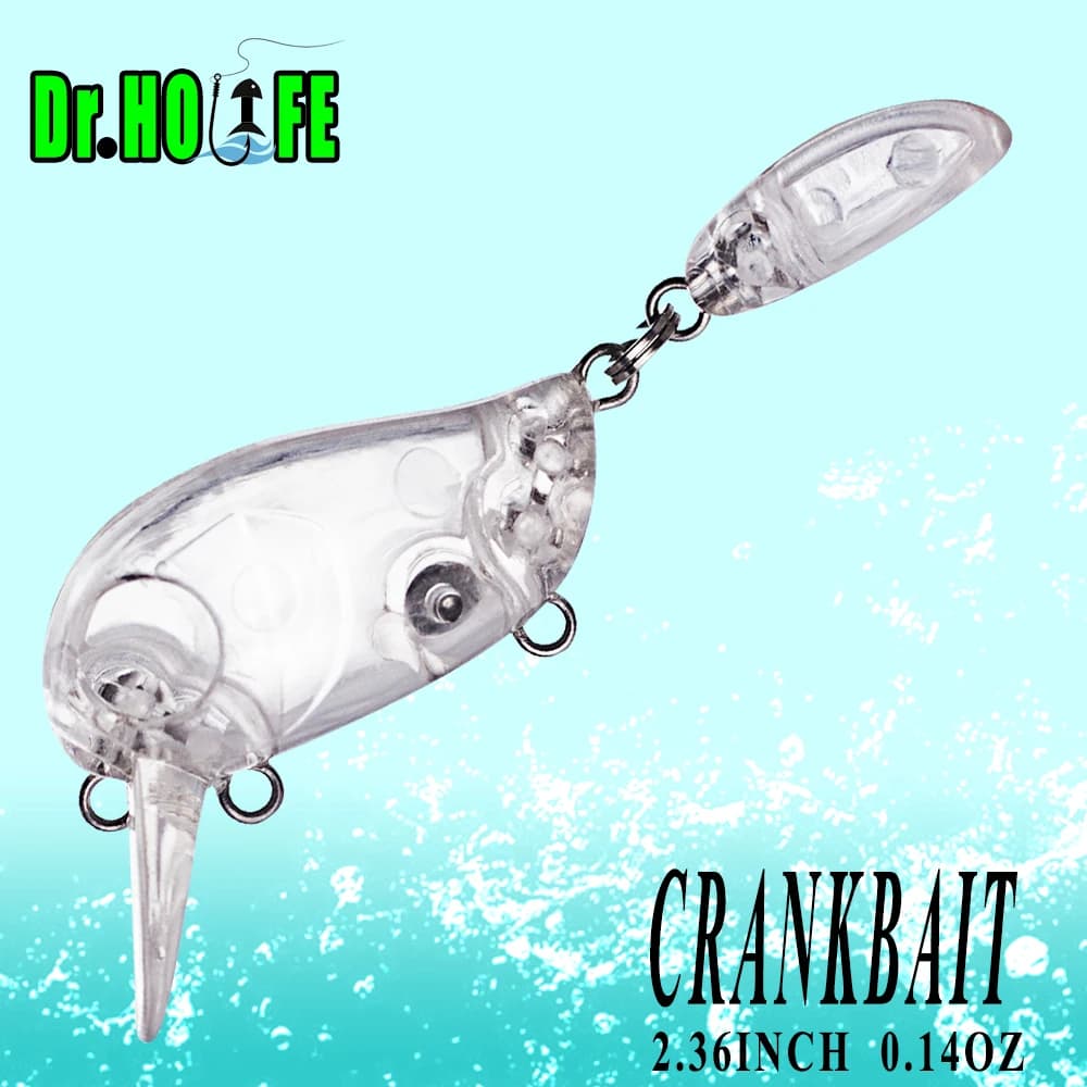 Dr.Holife 20 PZ/LOTTO Galleggiante Non Verniciato Crankbait Spazi Vuoti Artificiale Bass Lure 6 CENTIMETRI 4G Manovella Esca Dura Esca Per Esche Da Pesca FAI DA TE
