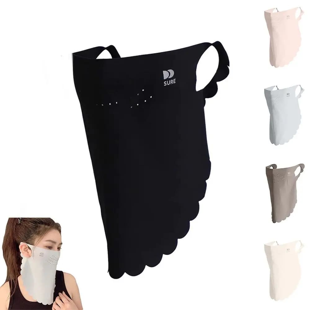 Fashion UPF50+ Sun Protection Mask Breathable Dustproof Anti-UV Neck Scarf Neck Protection Sunshade Face Mask Cycling