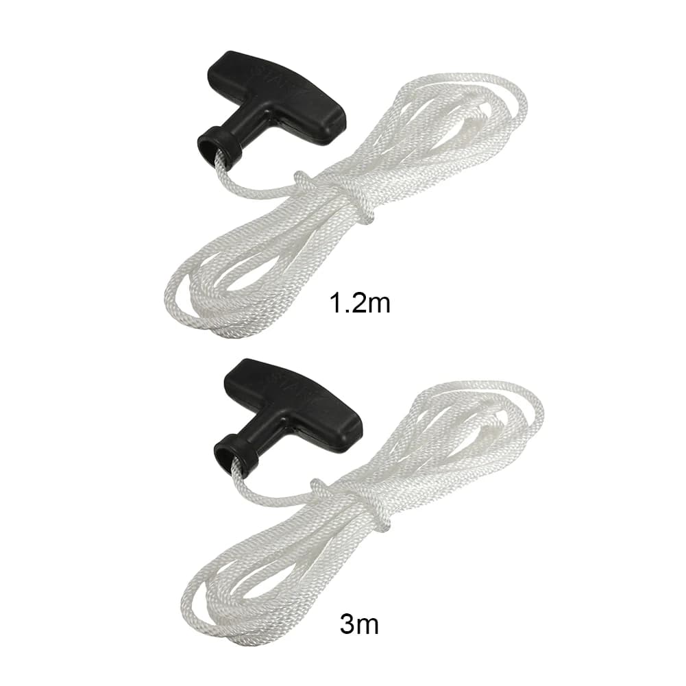 Starting cable 1.2m/3m cable starting cable rope with traction handle universal traction cable 4mm accessories for durable lawnmowers