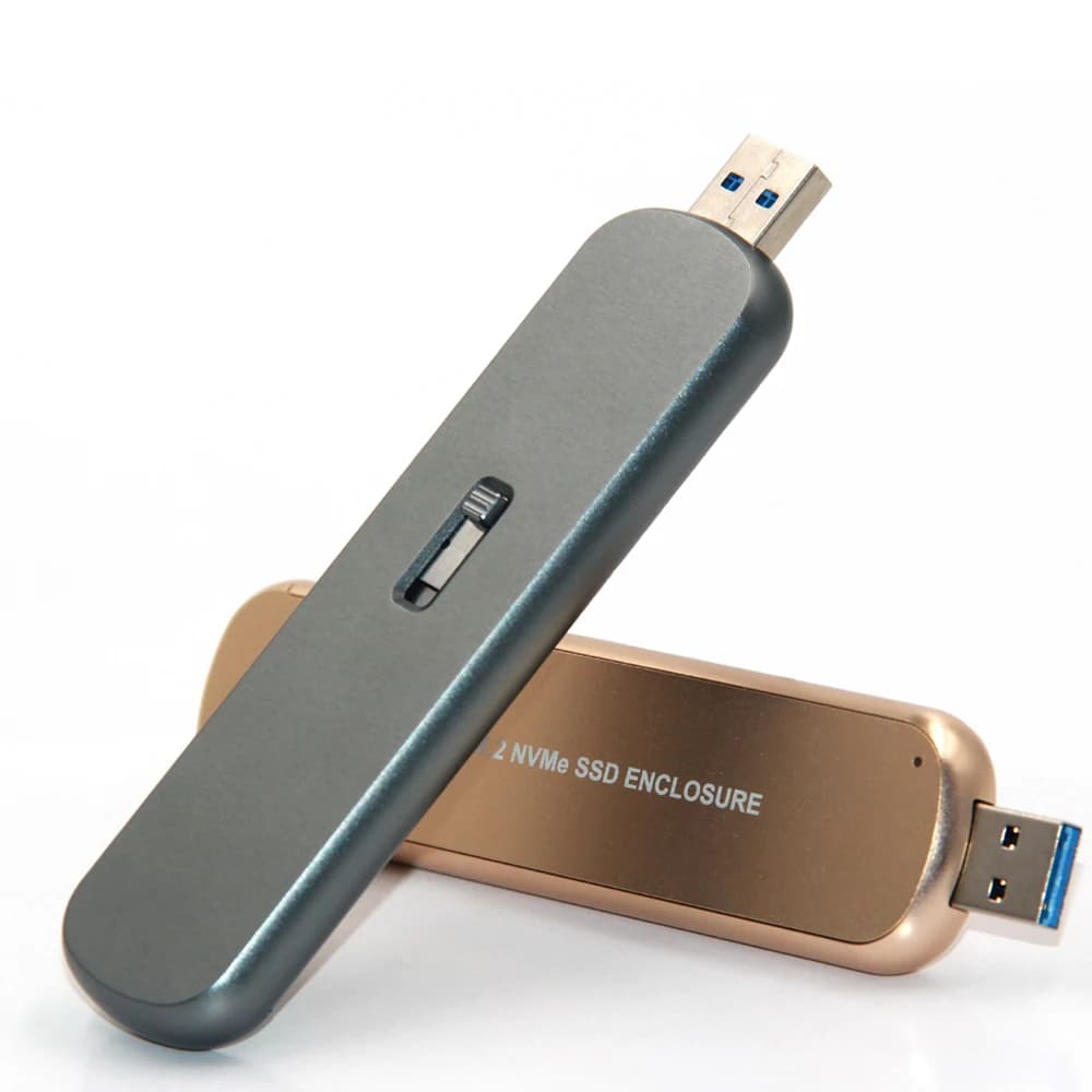 M2 SSD Case NVME Enclosure USB 3.1 a pci-e NVME M.2 SSD Hard Disk Case Box custodia per disco rigido esterno per SSD 2242/2260/2280 M.2