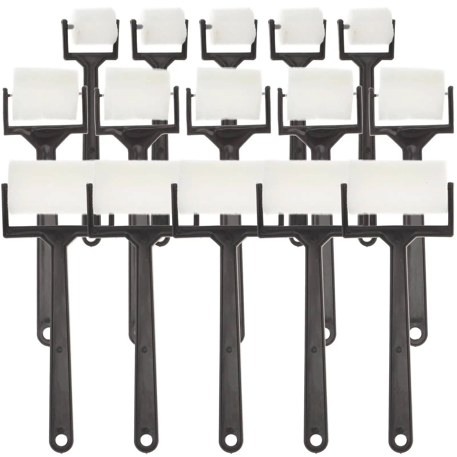 Set di pennelli in spugna per pittura artistica da 15 pezzi, dimensioni compatte per mani piccole, facili da pulire, riutilizzabili, per scuola materna, asilo, casa, fai da te