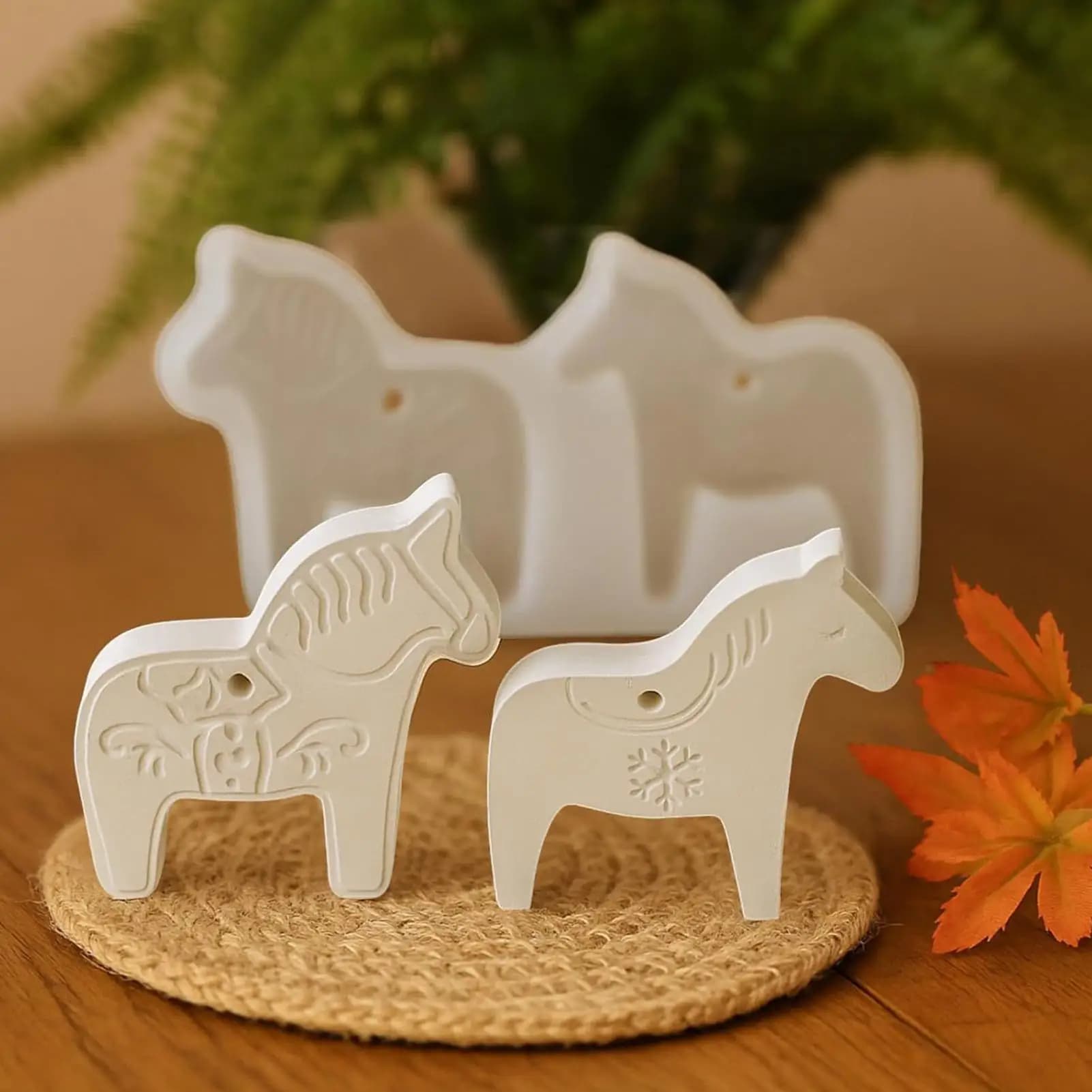 Stampi in silicone a forma di cavallo per resina, sapone, polimero, gesso, pasta, cemento e gesso, con facile rilascio, per creazioni artigianali e ciondoli