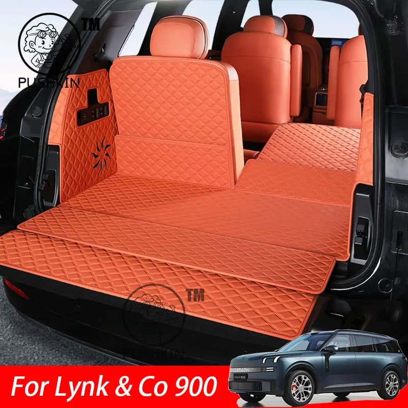 Per Lynk & Co 900 2025 2026 Auto Boot Zerbino Baule Posteriore Liner Cargo Pavimento In Pelle Tappeto Vassoio Protezione Accessori Tappetini