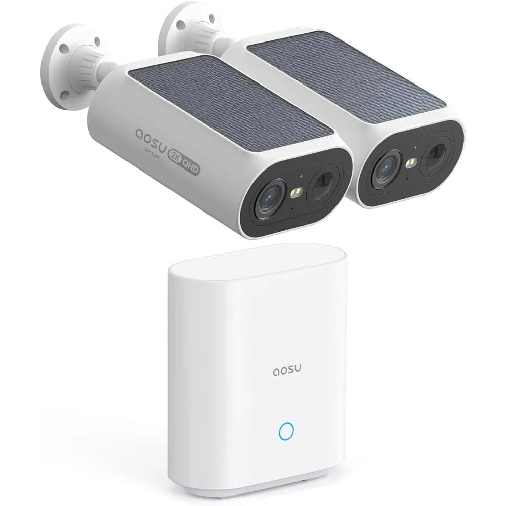 telecamere di sicurezza solari wireless per esterni, installazione fai da te da 2 minuti, senza telecamere di abbonamento per il sistema di sicurezza domestica, archiviazione locale