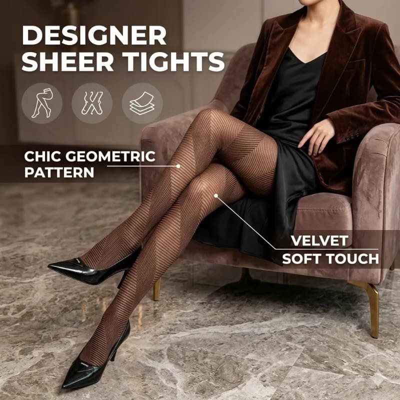 2026 New Trendy Twill Jacquard Tights for Women Sexy Elasticity Diagonal Stripe Pantyhose Spring Autumn Retro Elegant Leggings