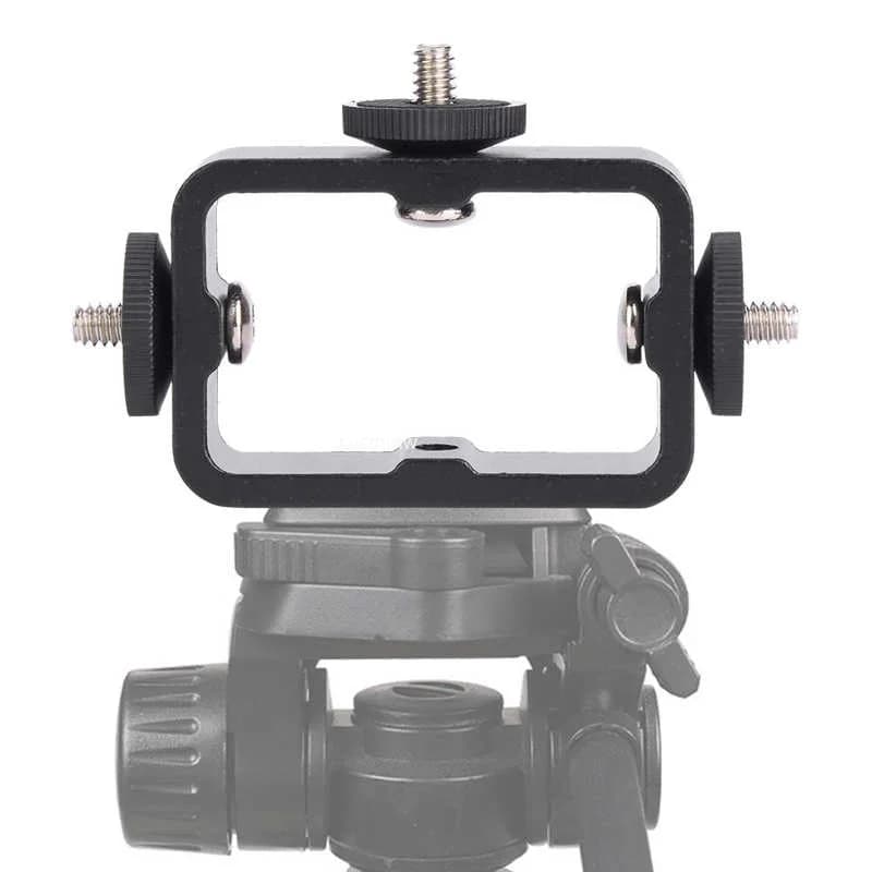Support 3 in 1 Support for Flash Bracket Adapter for Phone Bracket Support for Light for Camera Gopro Live Broadcast Selfie