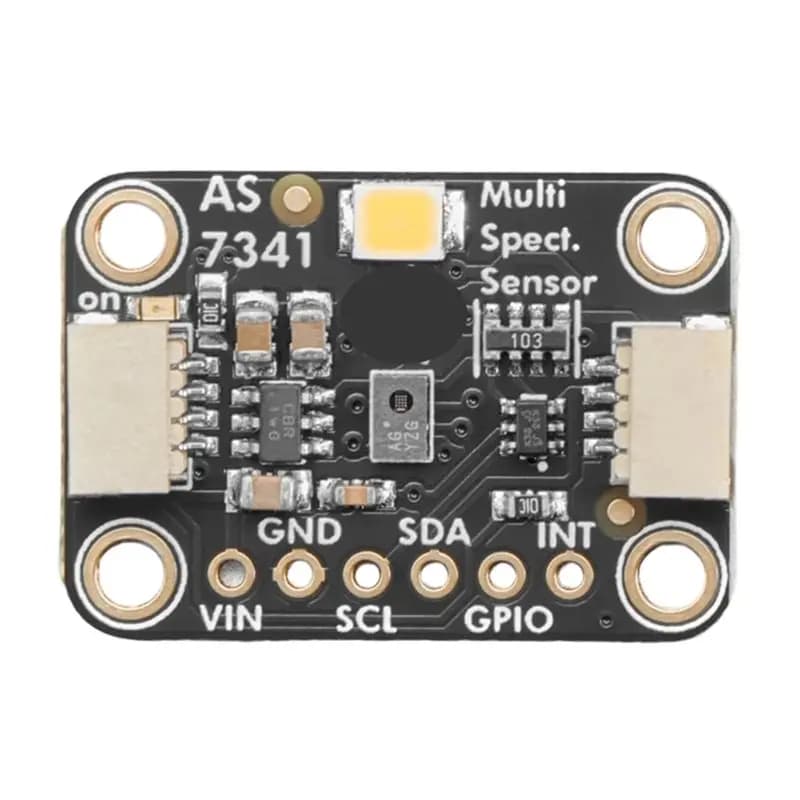 X64A-For Arduino Compatible For Raspberry Pi STEMMA QT/Qwiic Interface AS7341 10-Channel Light Color Sensor Splitter Board