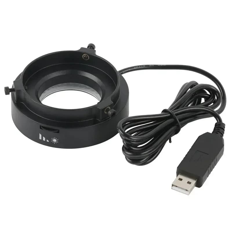 72 144 USB 5V LED Anello luminoso 6500-7000K Lampada di illuminazione per microscopio Diametro di lavoro 42MM 64mm per obiettivo zoom con attacco C