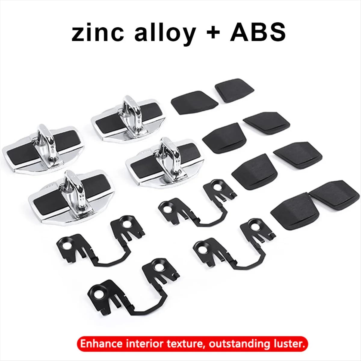 4Set Auto Porta Stabilizzatore Serratura Della Porta Protezione Chiusure Fermacorda e ganci Coperture per Nissan Tutte Le Serie E12/E13/C27/C28/KICKS/ X-TRAIL