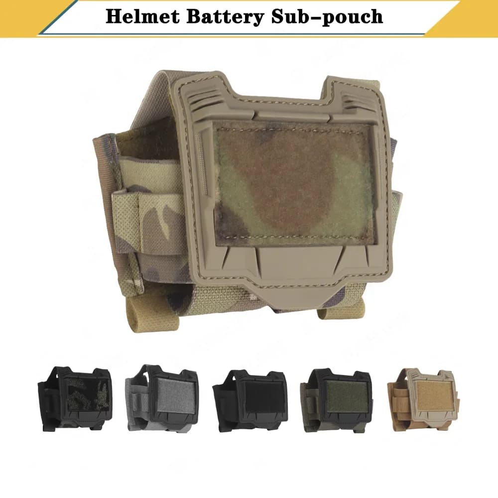Custodia posteriore per casco veloce Custodia per batteria stile Agilit Borsa per pesi NVG Custodia per batteria per visione notturna Custodia per casco tattico OPS-CORE