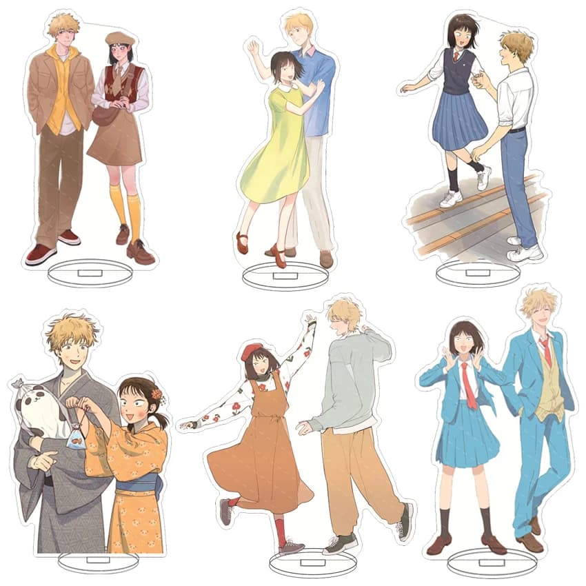 16CM Anime Acrylic Stand‌ Skip and Loafer Iwakura Mitsumi Shima Sousuke Cos Figure Ornaments Exquisite Desktop Gifts