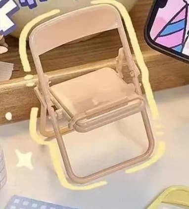 Chair Shape Phone Stand Creative Desktop Organizer Cute Decoration Holder for Coffee Shop Cafe Bar Table Number Display Menu Sta