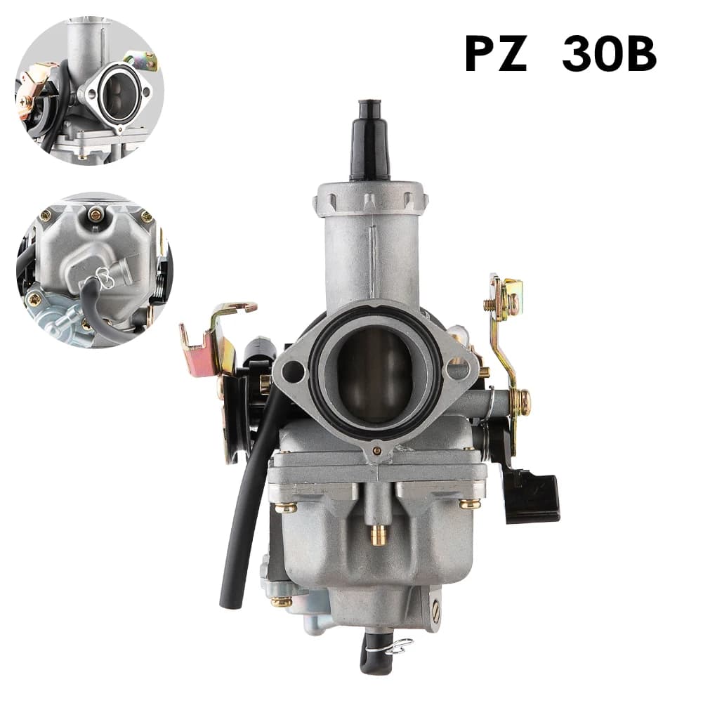 Tutto carburatore moto in alluminio PZ30B 30mm pompa acceleratore Carb per CG 200cc-250cc Dirt Pit Bike ATV Quad Go-kart Buggy