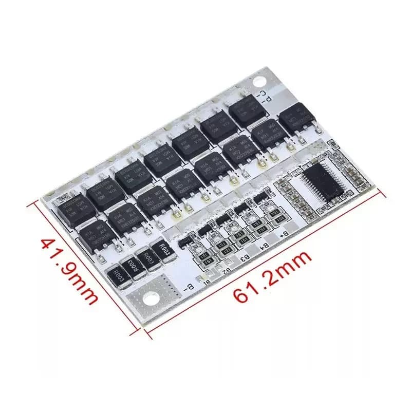 BMS 3S 4S 5S 100A protection card with lithium-ion battery balance / LiFePO4 18650 Power Bank UPS Solar Bike Charger Module DIY