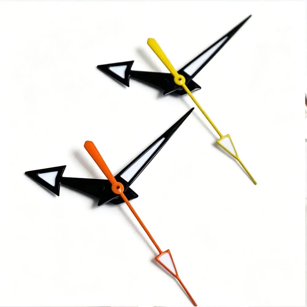 Nuovo set di lancette per orologio a forma di freccia da 12mm*12mm*8mm per movimento Miyota 8215/NH35/PT5000, lancette luminose di ricambio
