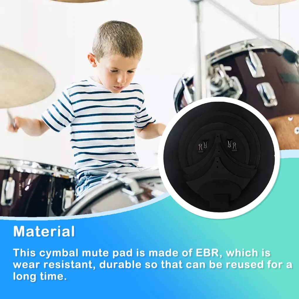 14 pz Tamburo Mute Pad Silenziatore Tamburo Pratica Gomma Schiuma Pad Piatto Mute Pad Tamburo Mute Pad Set Di 14 Accessori