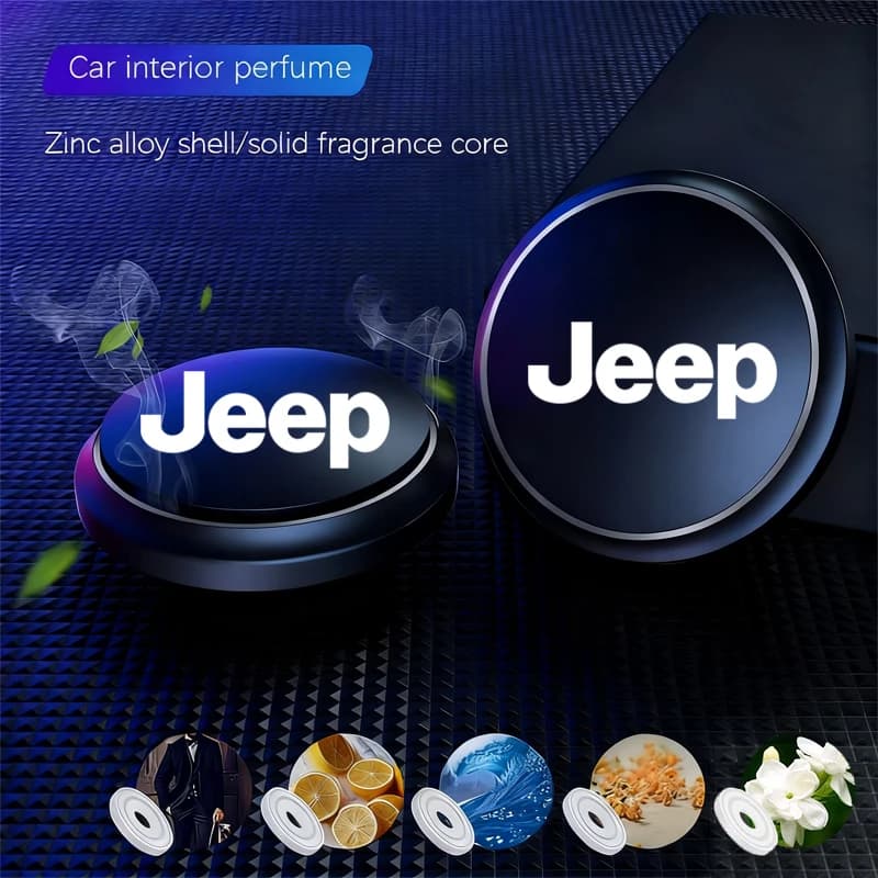 Deodorante per auto a forma di UFO, profumo solido, accessori aromatici per Jeep Renegade, Compass, Grand Cherokee, Wrangler, con valvola a nucleo.