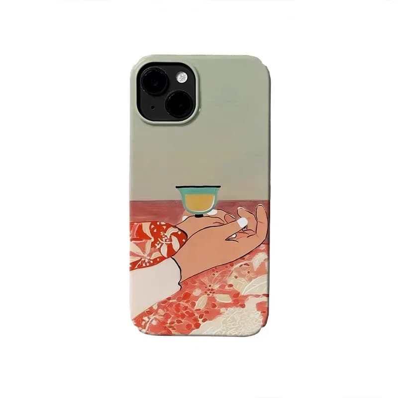 Ins Drinking Lightly To Enjoy Oneself Phone Case for IPhone 17 16E 15 14 Plus 13 Mini 11 Pro Max 12 Pro Back Cover XS XR SE Case