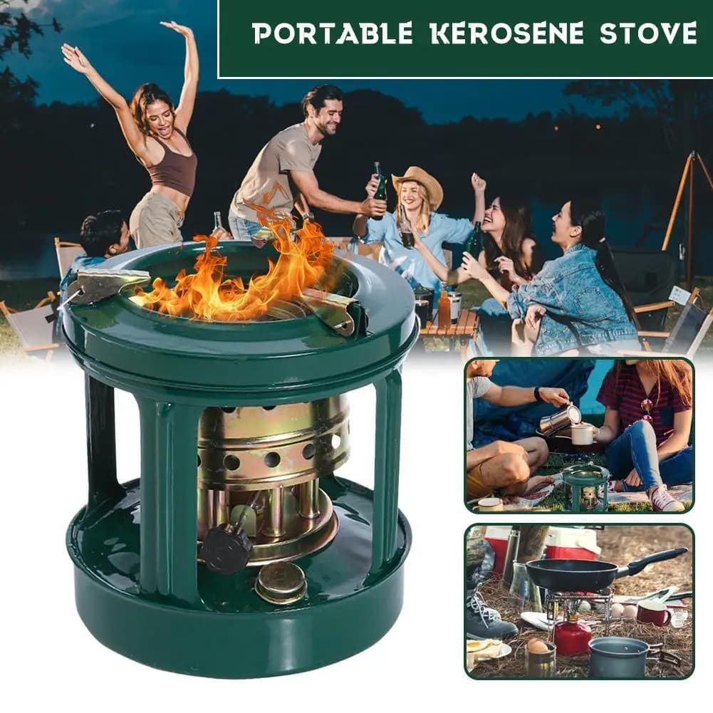 8 stove outdoor oil cooker, windproof burner, mini portable camping stove for outdoor cooking and picnic