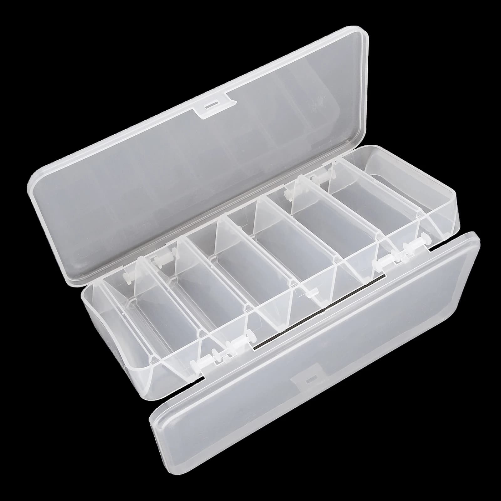 Double Side 14 compartments Fishing Lure Box for Minnow Shrimp Bait Metal Spoon Lures Storage Multi-function Fishing Tackle Box