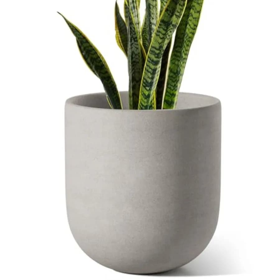 Vasi in ceramica per piante con foro di drenaggio e tappo in gomma, ideali per casa, giardino, patio, ufficio, fiori cilindrici.
