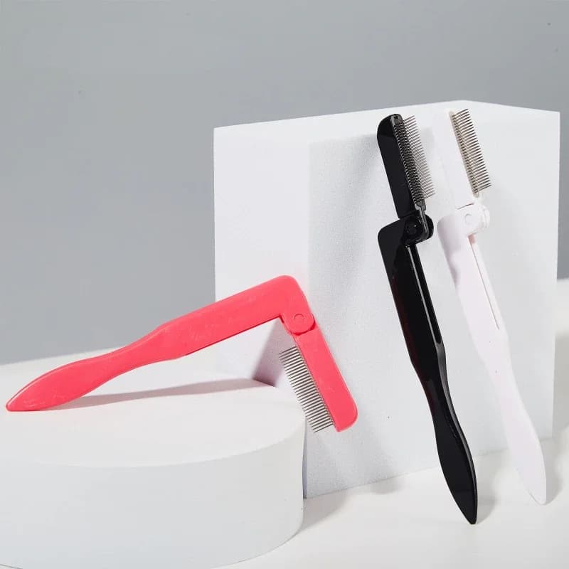 Foldable 1PC Folding Foldable for Eyelash, Eyelash Separator, Metal Brush for Mascara, Cosmetic Tool for Beauty and Makeup