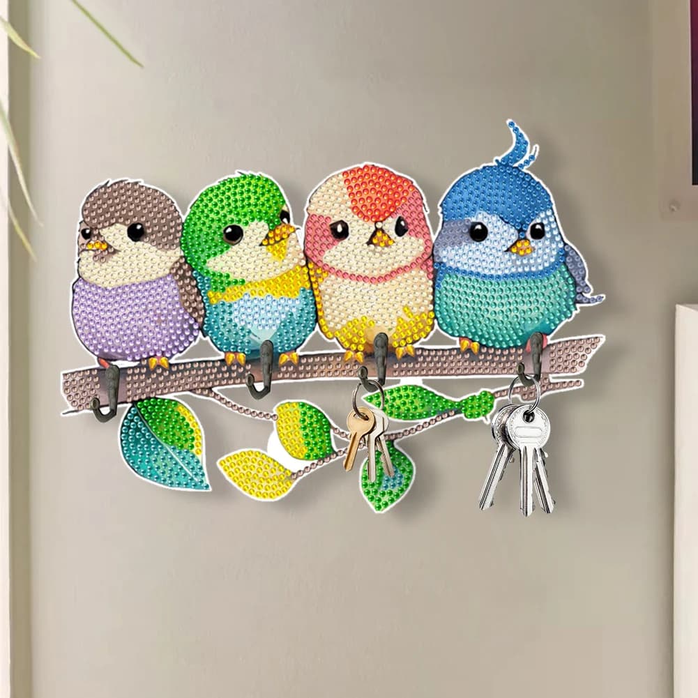 Ganci versatili per pittura con diamanti per progetti fai-da-te e decorazioni per la casa. Costruzione in resina resistente, adatti per auricolari wireless, smartwatch, caricabatterie portatili, strisce luminose a LED.