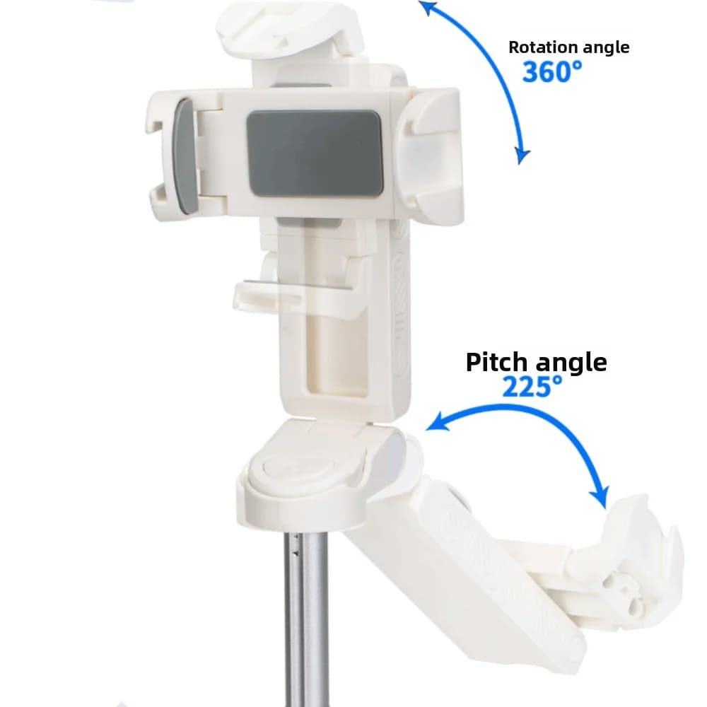 Mini Bastone Telescopico per Selfie 3 in 1 con Rotazione a 360° ° Bastone Selfie Bluetooth Leggero e Rotante, Estensibile e Portatile con Treppiede