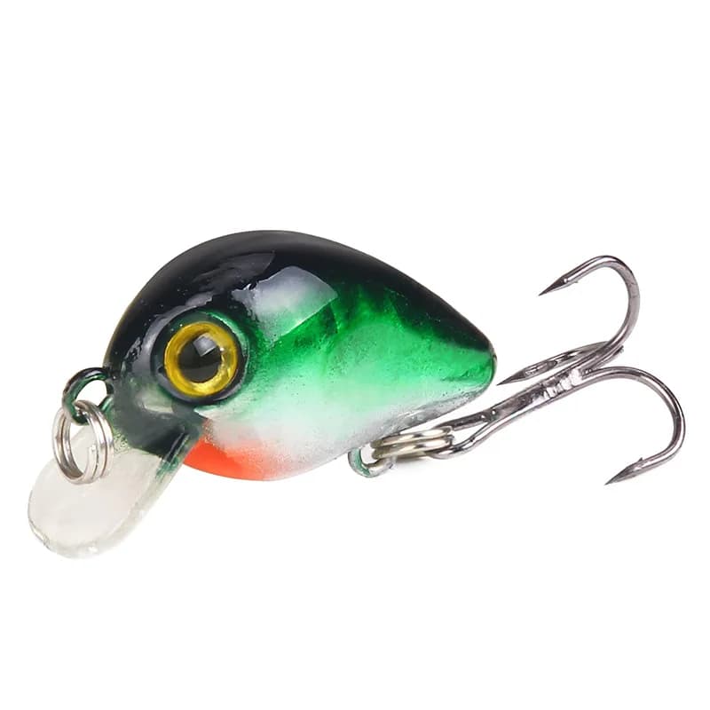 30mm 1.6g Mini Crankbait Wobbler Artificial Hard Bait Floating Fishing Lure Freshwater Bass Pike Angling Tackle