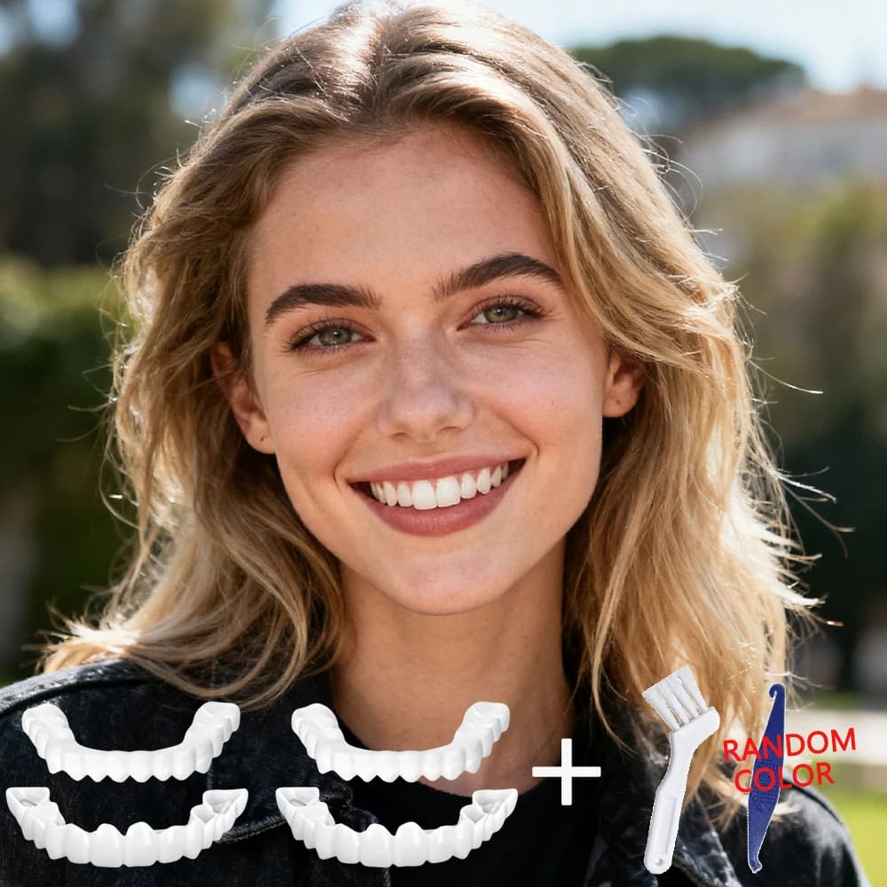 Nuove Faccette Dentali Riutilizzabili per Influencer KOL, Sbiancamento Istantaneo, Compatibili con Fotocamera, Ideali per Video Brevi H2931