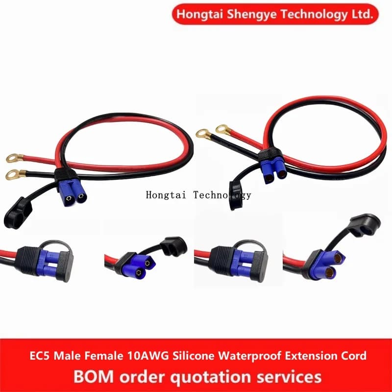 EC5 Maschio Femmina Spina Ad Alta Corrente 10AWG Silicone con Prolunga Impermeabile Cavo di Alimentazione Modello di Auto Aereo Cavo di Avviamento Di Emergenza