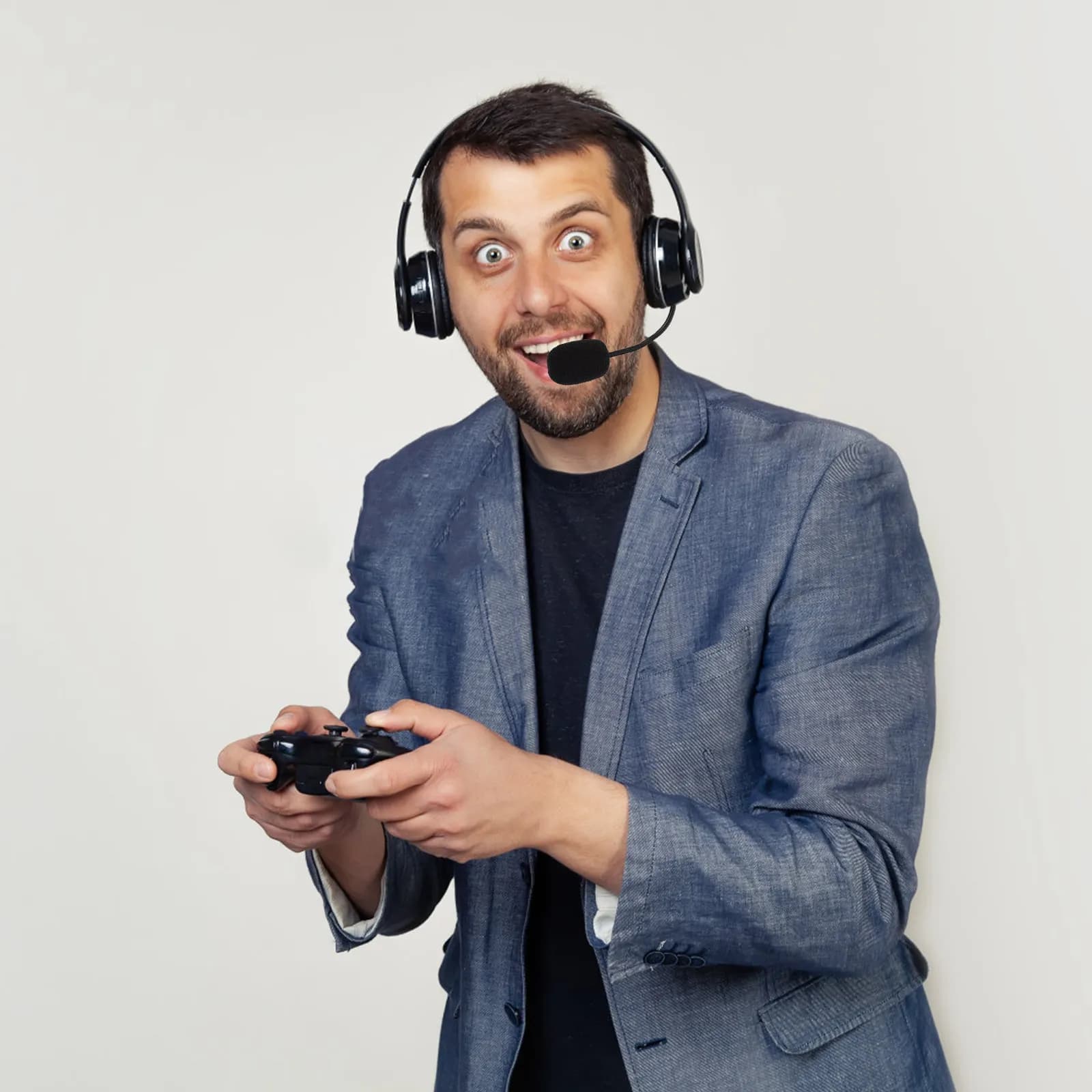 Microfono per cuffie da gaming da 1 pezzo, flessibile e con riduzione del rumore, per computer, casa, ufficio, streaming, giochi per adulti