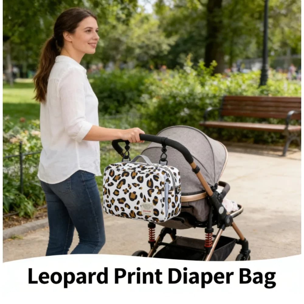 Borsa Porta Pannolini Impermeabile Multifunzionale da Appendere, Organizer per Passeggino per Neonati