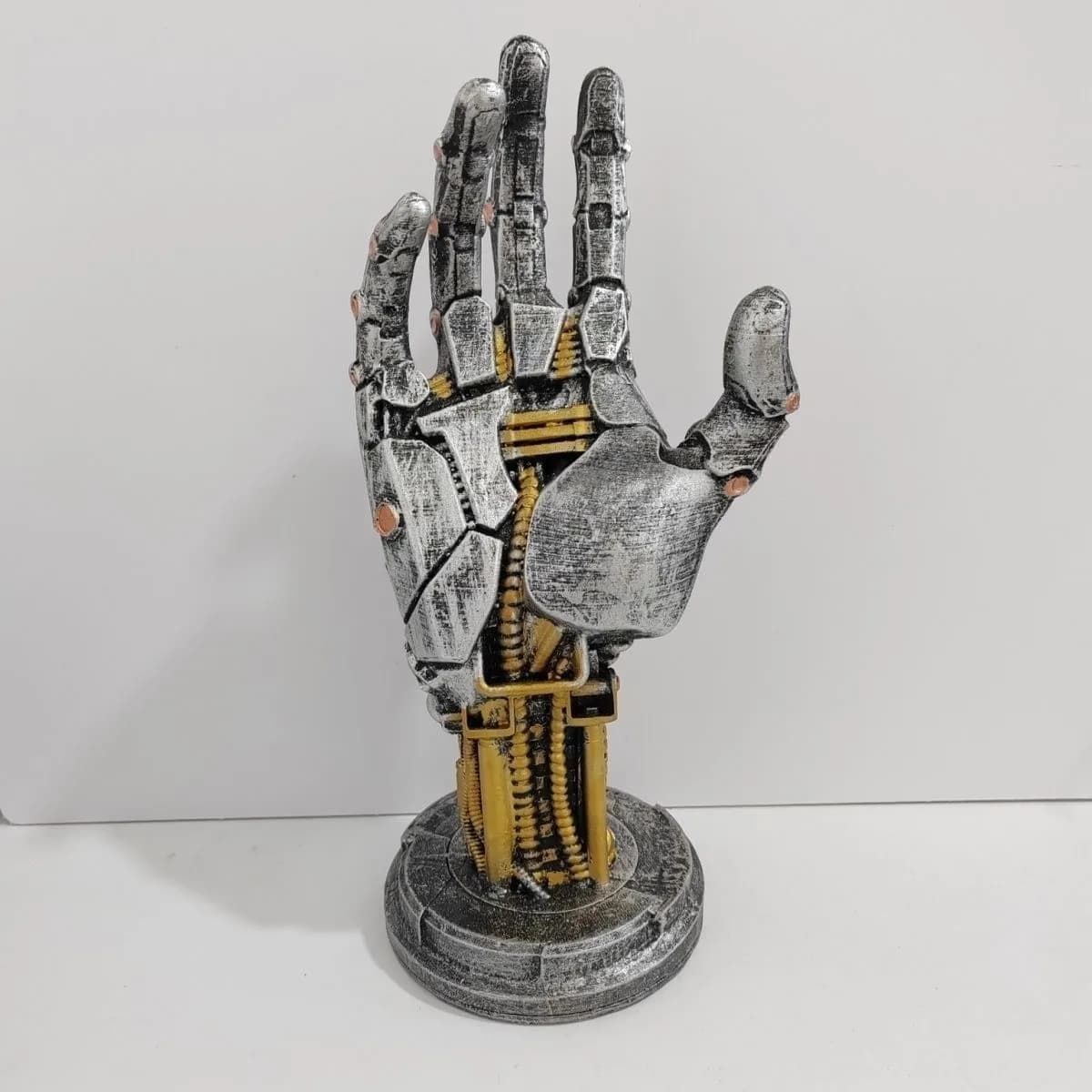 Mano Meccanica Cyberpunk da Esposizione, Mano Rampage Asura, Supporto per Controller di Gioco, Anello Porta Telefono, Oggetto di Scena Fotografico