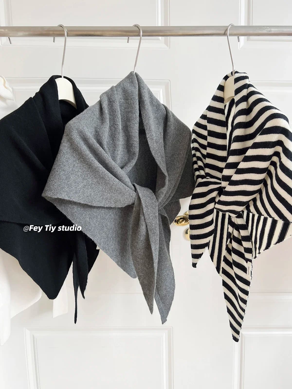 Australian 100% Wool Shawl Enlarged Autumn and Winter New Warm Triangle Scarf Knitted Scarf Women