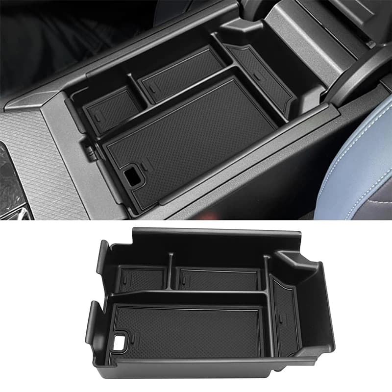For BMW X3 G45 2025 Central Console Armrest Storage Box Organizer Container Tray Stowing Tidying Car Interior Accessories Black