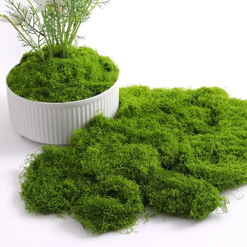 100G Green Artificial Plants Moss Grass for Home Room Decor Garden Decoration Mini Landscape Fake Flower Crafts Ornament