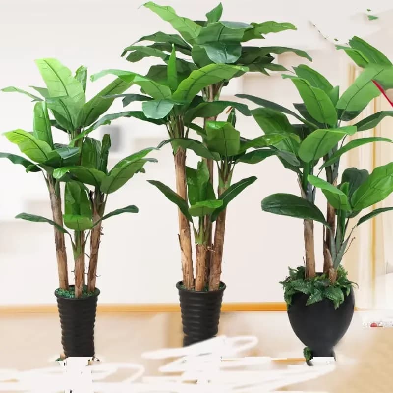 Artificial Plants for Indoor Outdoor Decoration Artificial Banana Trees and Artificial Bird of Paradise Foliage for Home
