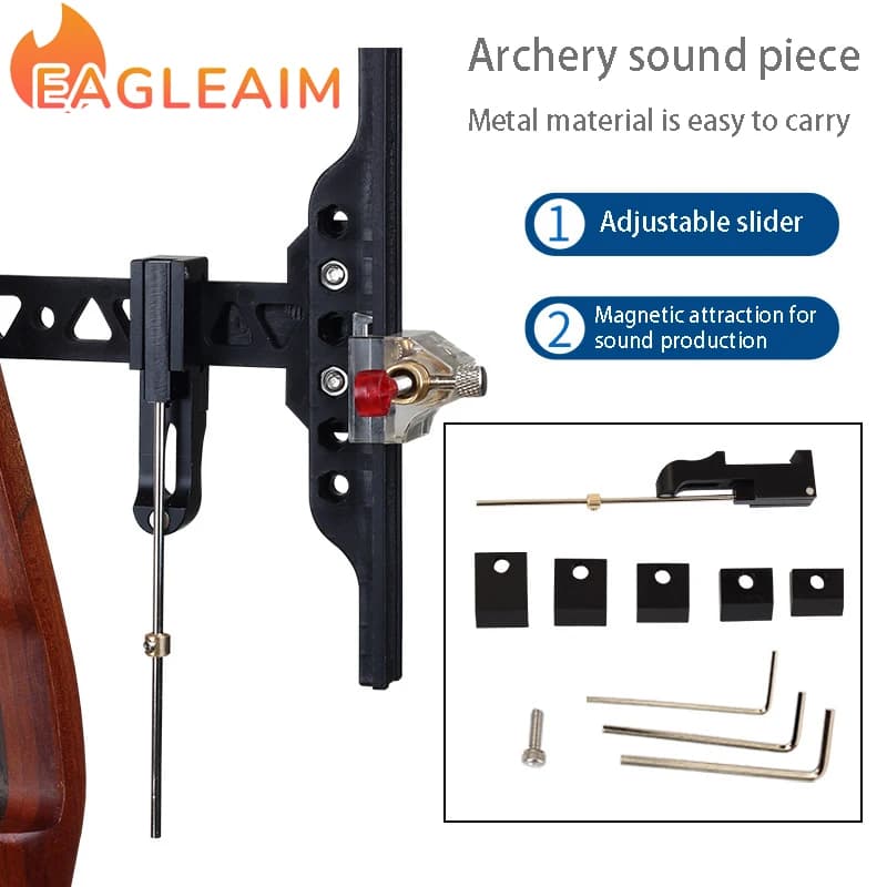 Archery Horn Recurve Bow Sight T Shape Archery Shooting Target Sight Adjustable Bow Sight Archery Target Tools Accessories Equip