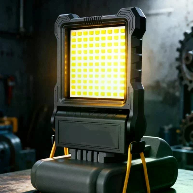 1 Pc 72V Li-ion Super Bright LED Work Light Portable Long-Lasting Strong Light for Night Work Battery Power Tool Jobsite Lamp