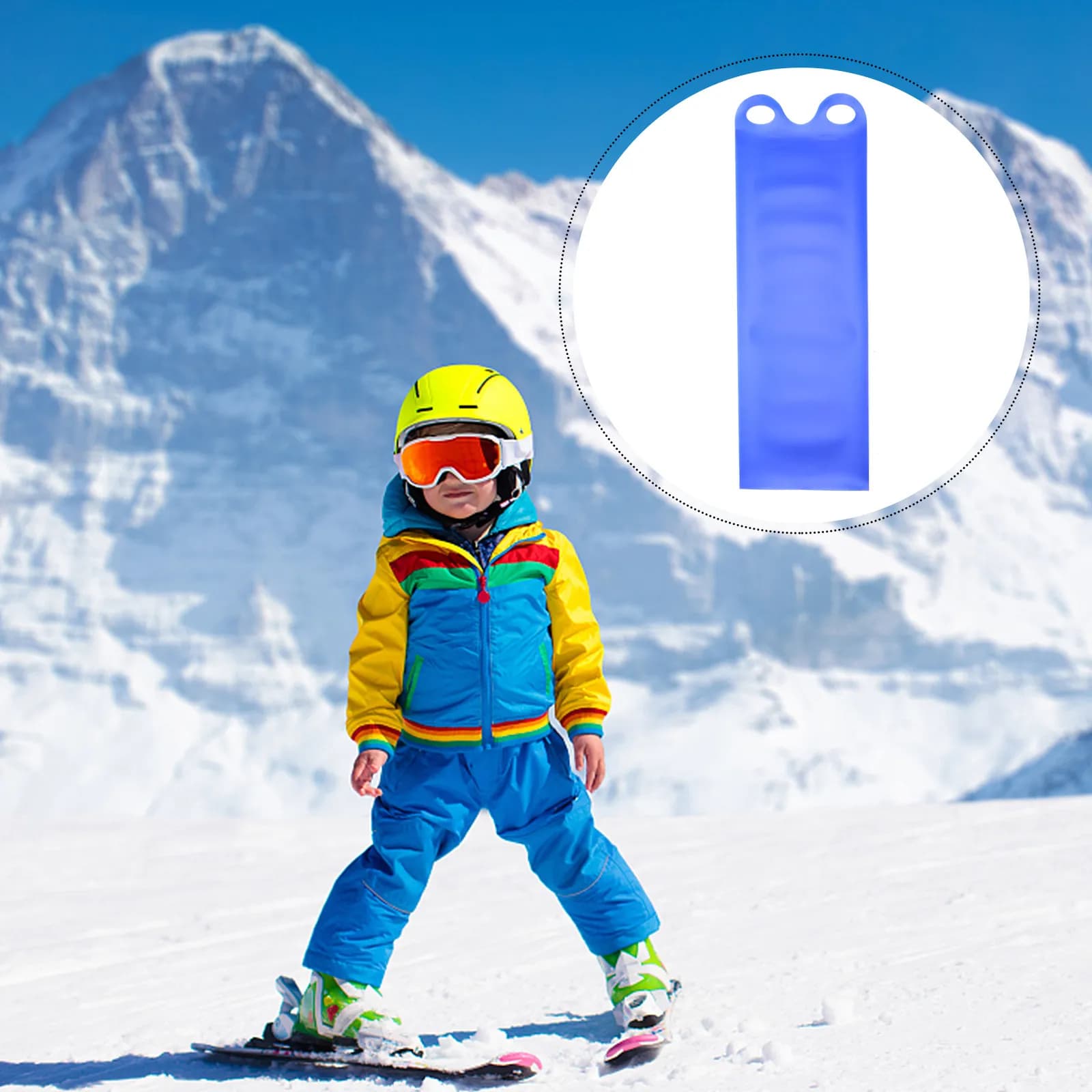 Tavola da Sci Piccola in Plastica per Parchi di Neve e Ghiaccio all'Aperto, Skateboard per Equilibrio e Coordinazione